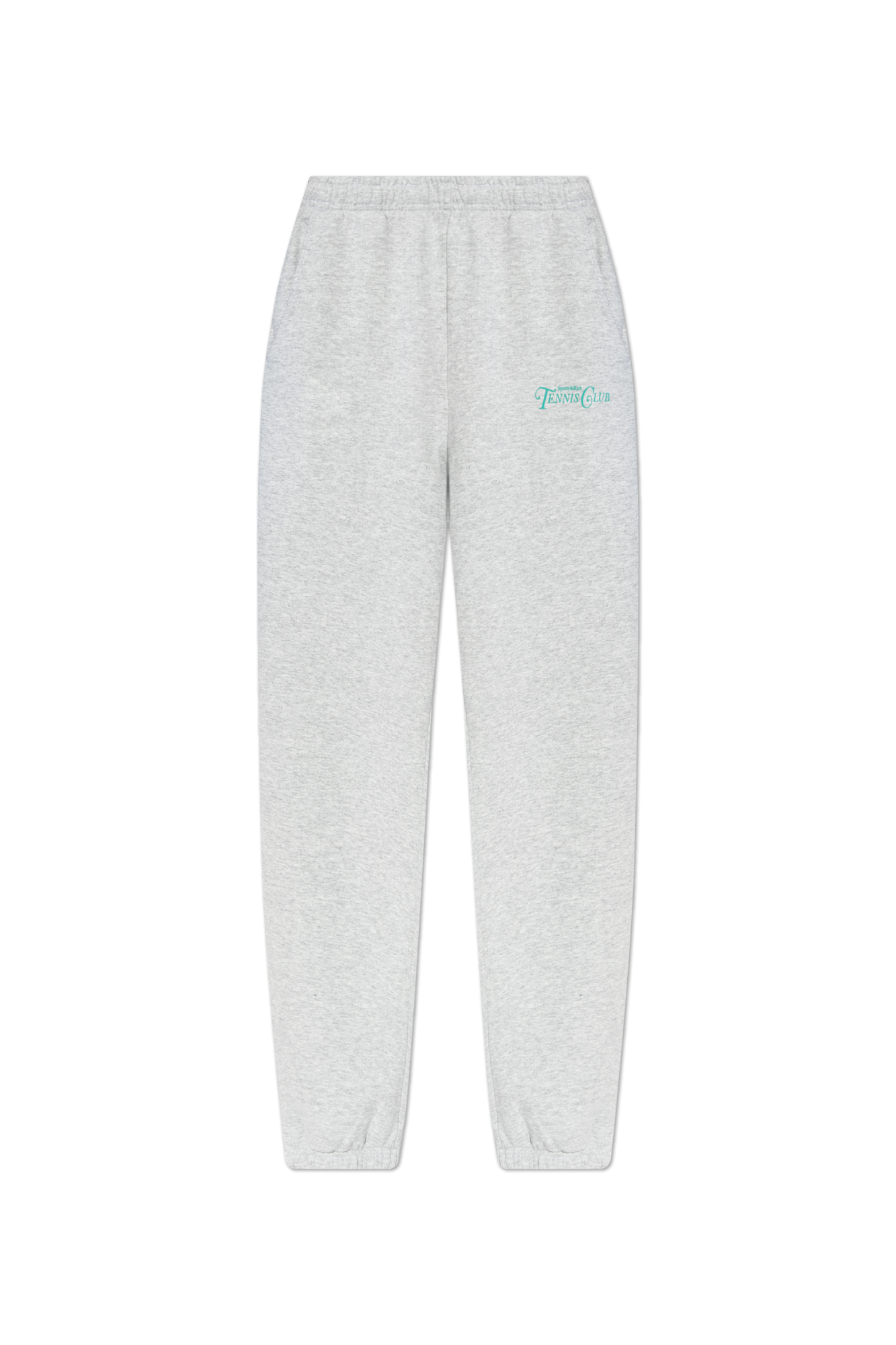 ボトムスその他 Sporty & Rich Wellness Logo Embroidered Sweatpants Heather G Wellness Ivy Sweatpant - Heather Gray/Sports Red – Sporty & Rich